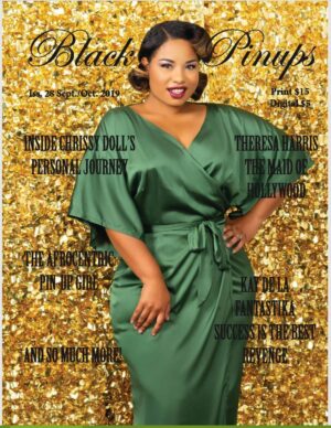 Chrissy Doll on the cover of Black Pinups Magazine