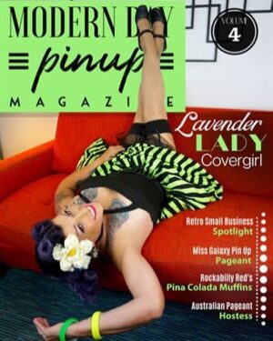 Modern Day Pin Up Magazine Lavender Lady Pin Up Glitter Glam Studios